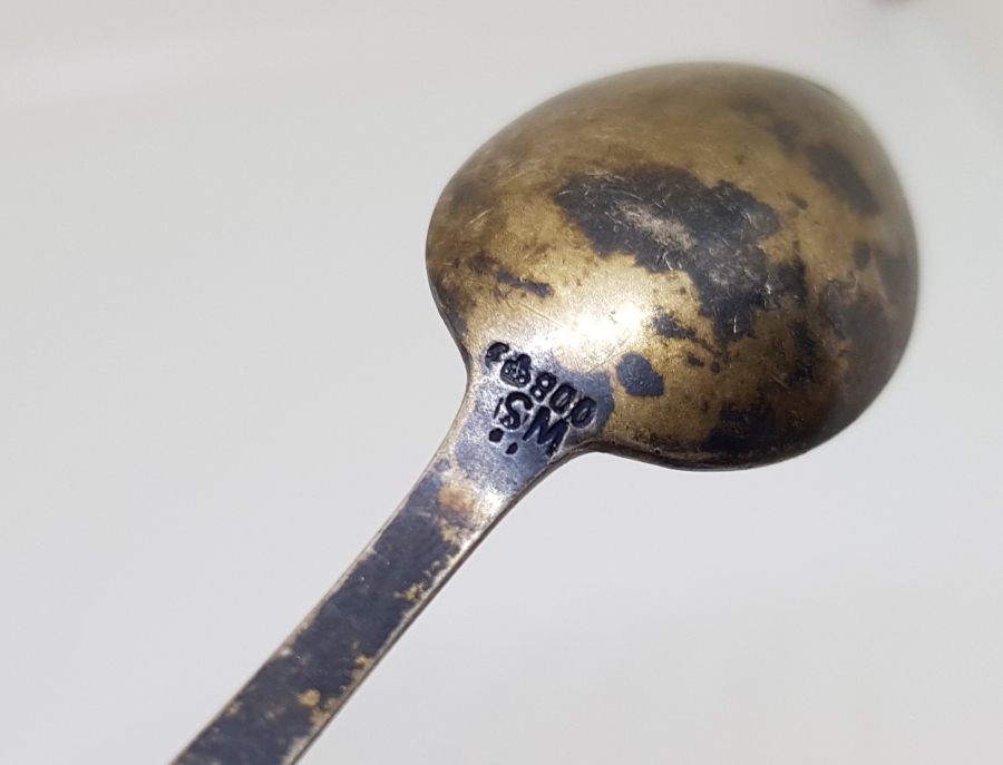 HANNOVER TİYATRO BİNASI GÖRSELLİ MİNELİ GÜMÜŞ ÇAY KAŞIĞI