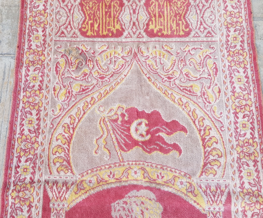 KURTULUŞ SAVAŞI DÖNEMİ ÇOK NADİR ATATÜRKLÜ DUVAR HALISI