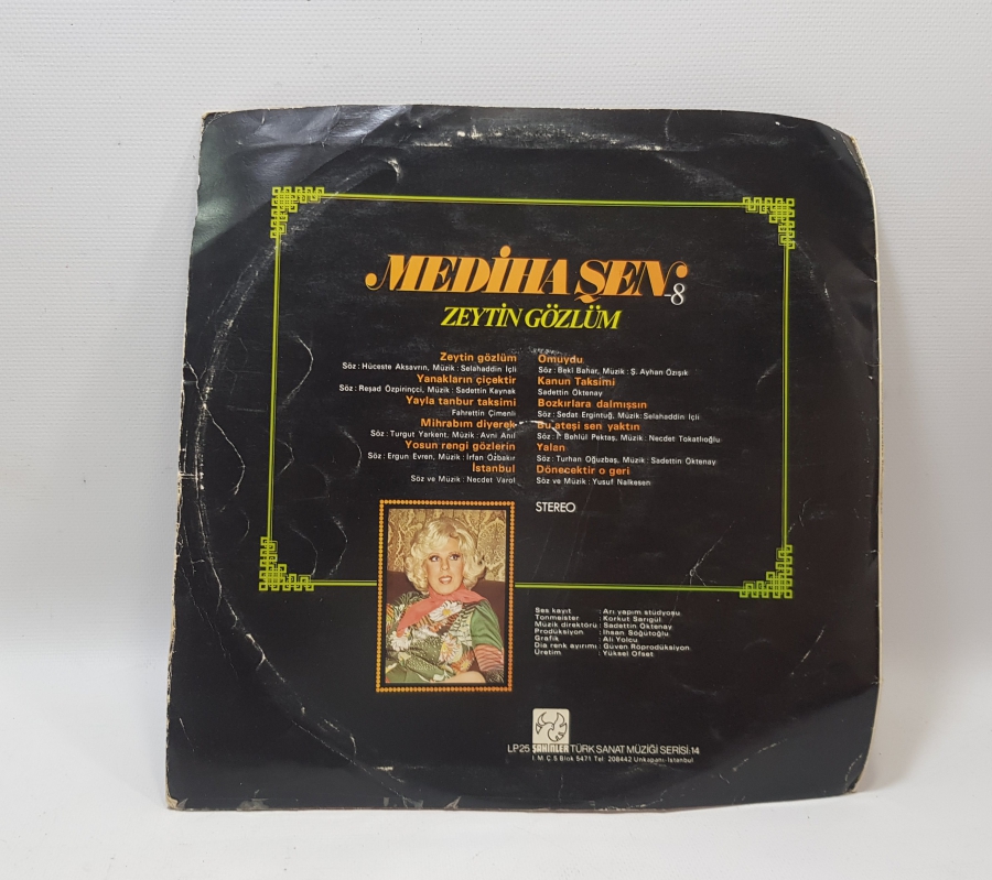MEDİHA ŞEN SANCAKOĞLU ZEYTİN GÖZLÜM 33 LP LONGPLAY PLAK