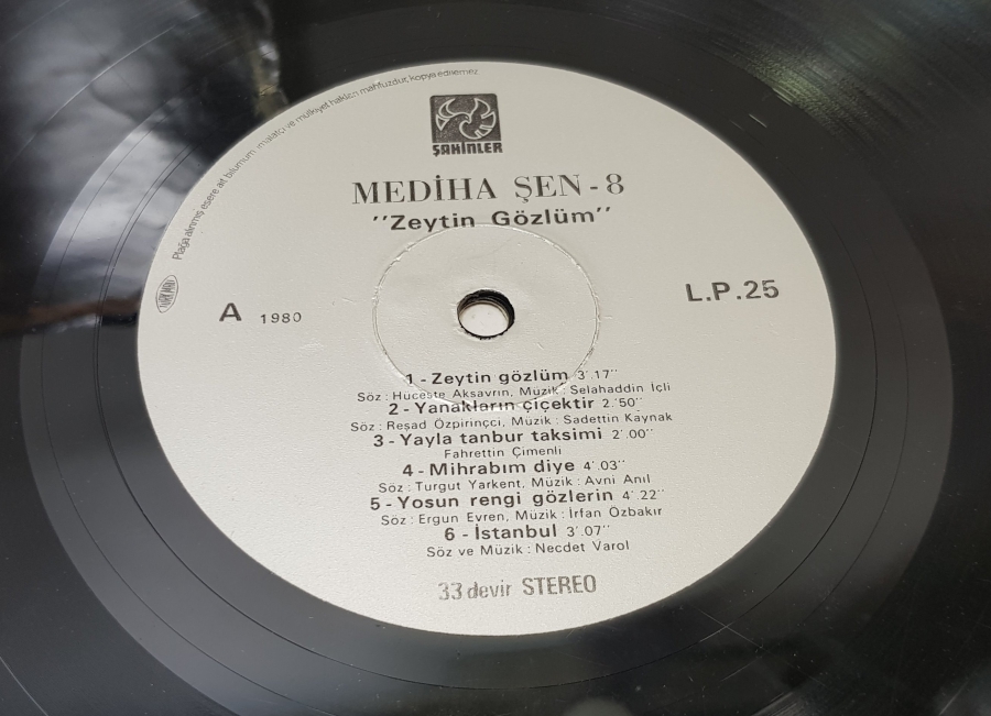 MEDİHA ŞEN SANCAKOĞLU ZEYTİN GÖZLÜM 33 LP LONGPLAY PLAK