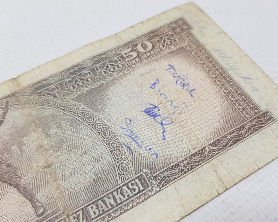 5. EMİSYON 50 LİRA KAĞIT PARA