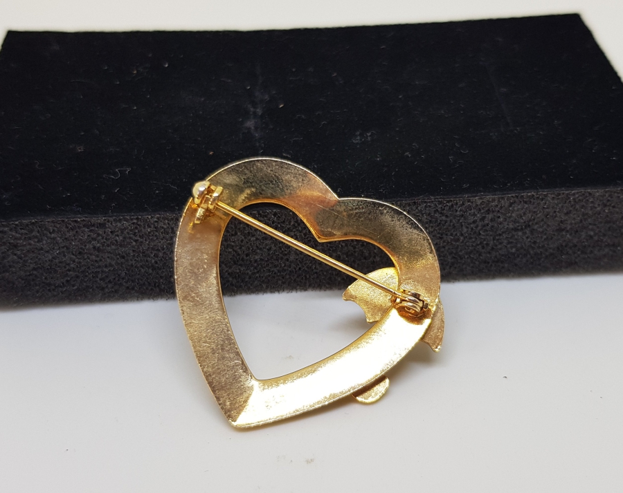 ANTİKA ALTIN KAPLAMA BROŞ