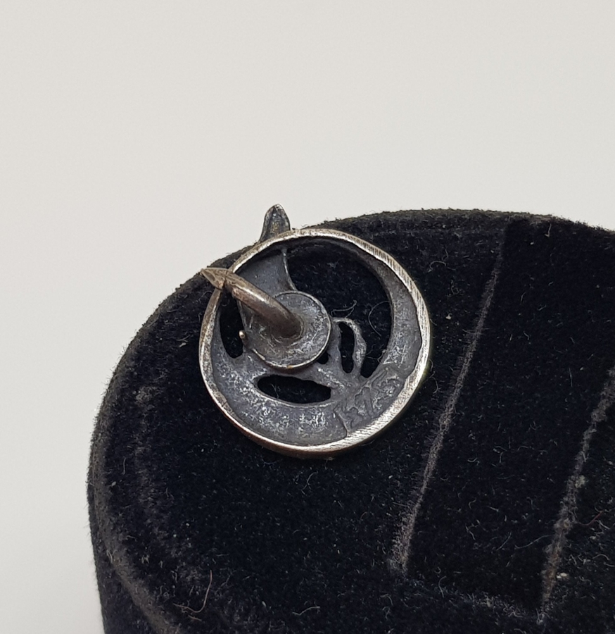 HİLAL VE BOZKURT TEMALI GÜMÜŞ ROZET