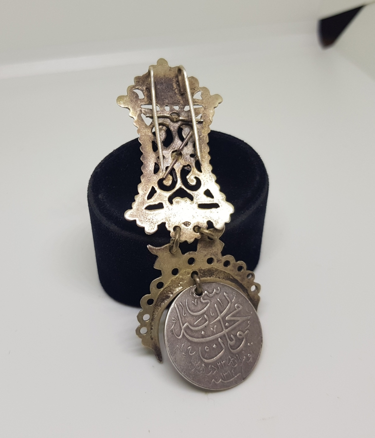 ORİJİNAL AY YILDIZLI GÜMÜŞ ASKISIYLA NADİR FORMDA YUNAN HARBİ MADALYASI