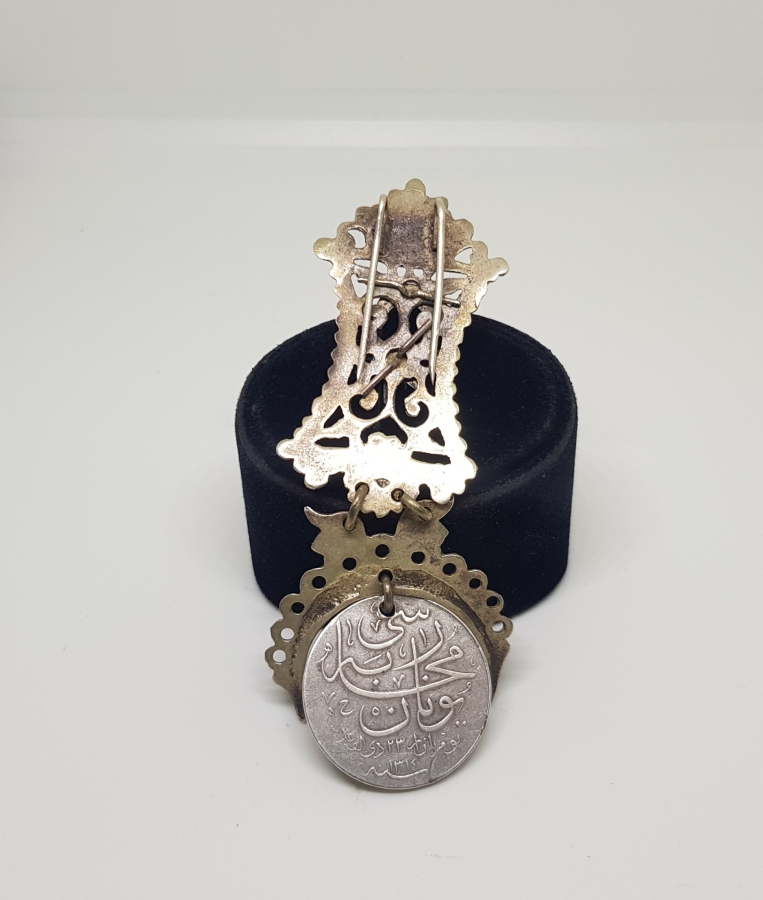 ORİJİNAL AY YILDIZLI GÜMÜŞ ASKISIYLA NADİR FORMDA YUNAN HARBİ MADALYASI