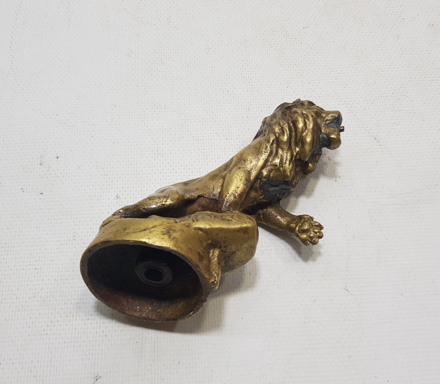 SANATÇI İMZALI 1900 BAŞLARI BRONZ ASLAN FİGÜRÜ