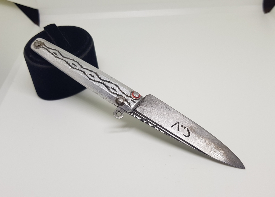 ÜZERİ OSMANLICA YAZILI TAMAMI EL YAPIMI ESARET YADİGARI SAATÇİ ÇAKISI