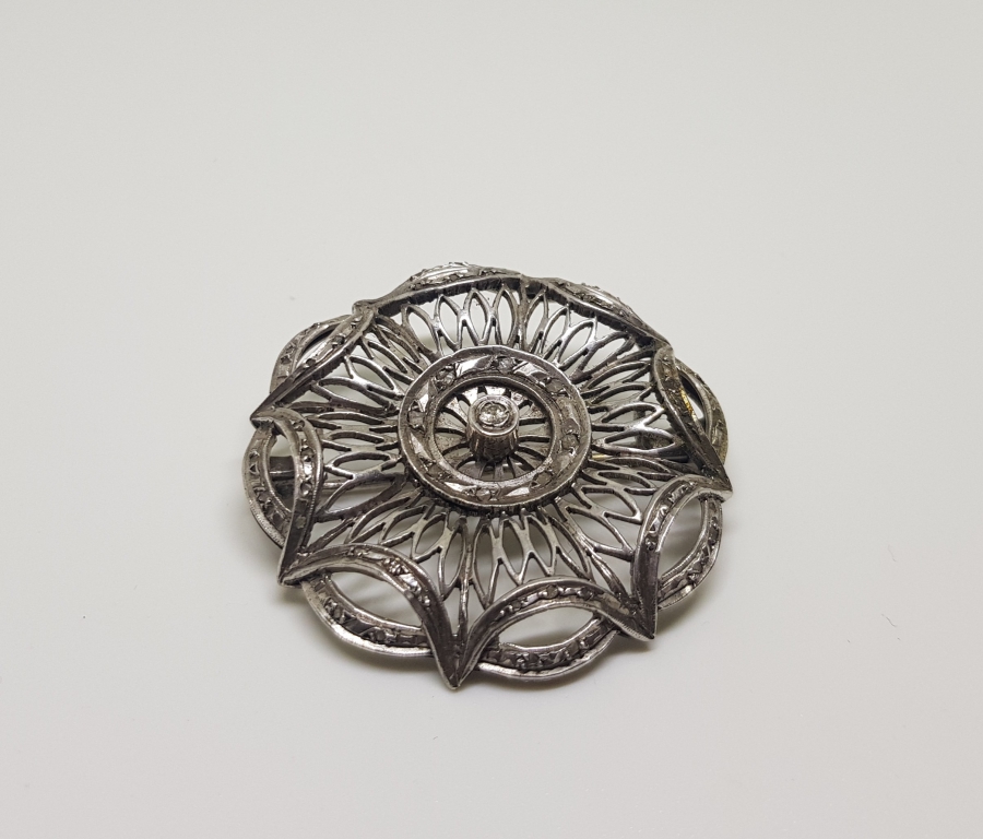 OSMANLI DÖNEMİ ELMAS VE PIRLANTA TAŞLI BROŞ