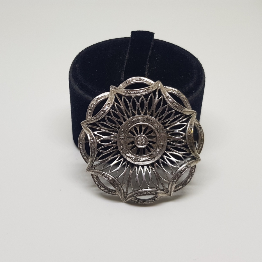 OSMANLI DÖNEMİ ELMAS VE PIRLANTA TAŞLI BROŞ