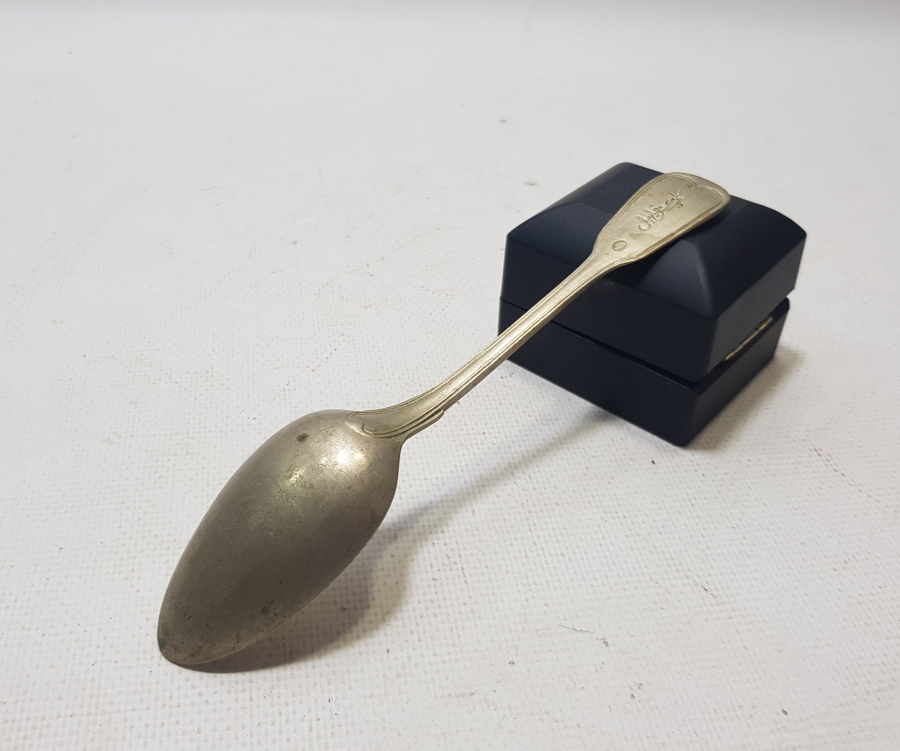 OSMANLI DÖNEMİ ARKASI OSMANLICA YAZILI KAŞIK