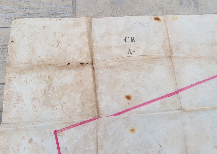 OSMANLI DÖNEMİ EL ÇİZİMİ ÇOK NADİR DEV BOY BALIKESİR İLE İLGİLİ MADEN HARİTASI