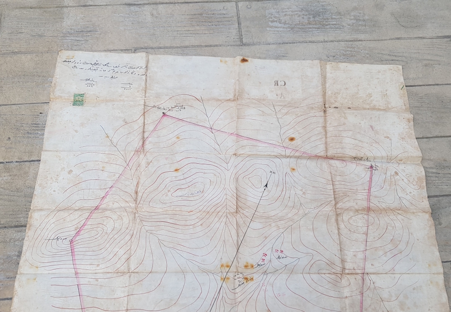 OSMANLI DÖNEMİ EL ÇİZİMİ ÇOK NADİR DEV BOY BALIKESİR İLE İLGİLİ MADEN HARİTASI