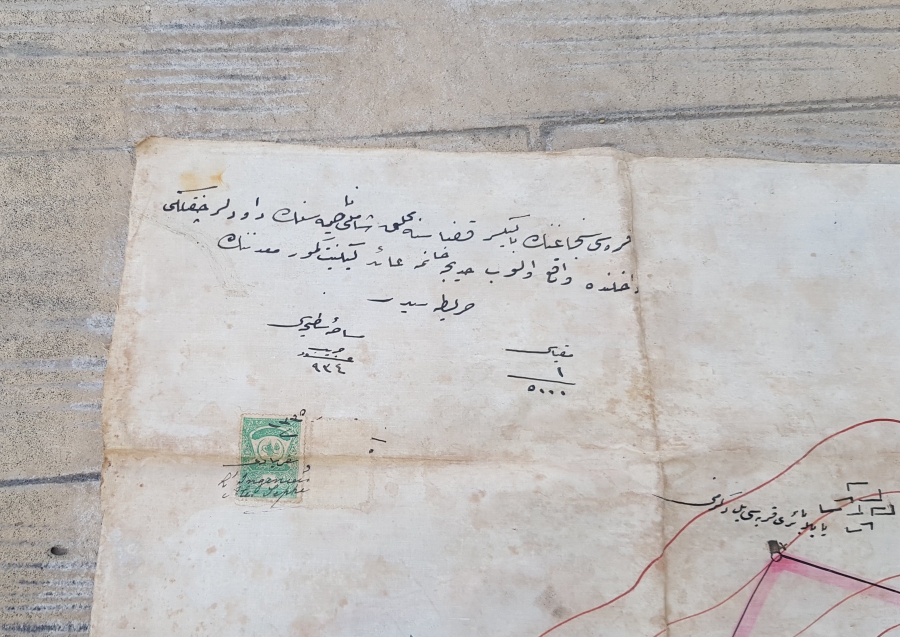 OSMANLI DÖNEMİ EL ÇİZİMİ ÇOK NADİR DEV BOY BALIKESİR İLE İLGİLİ MADEN HARİTASI