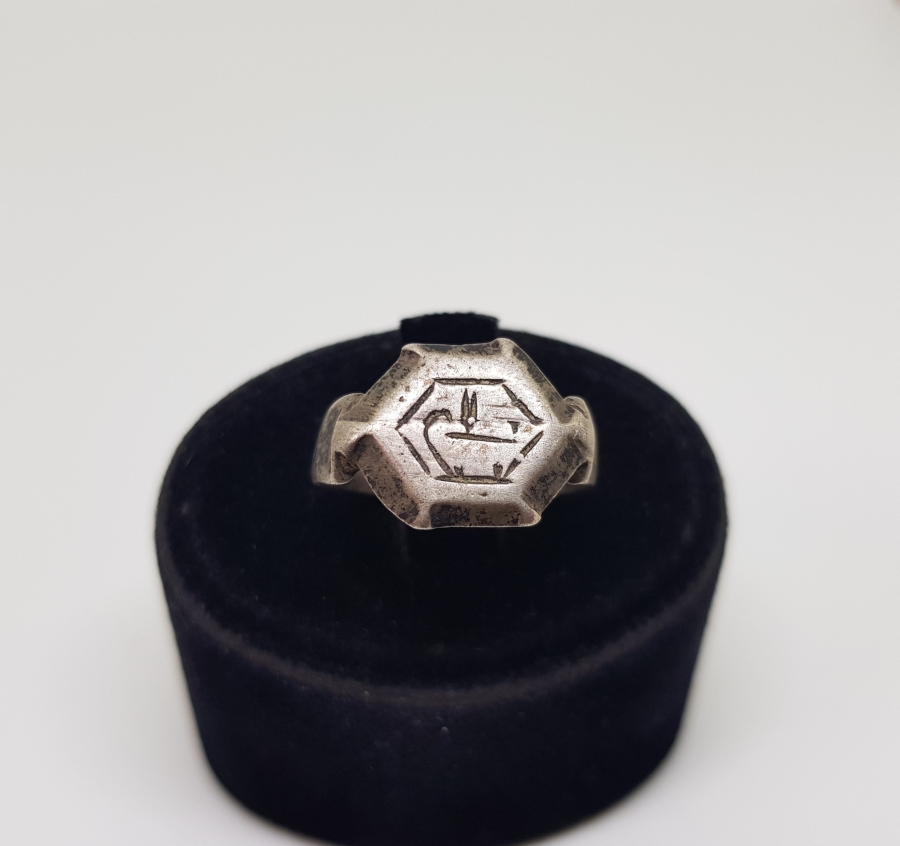 OSMANLI DÖNEMİ LALE FİGÜRLÜ GÜMÜŞ YÜZÜK