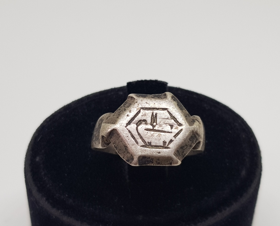 OSMANLI DÖNEMİ LALE FİGÜRLÜ GÜMÜŞ YÜZÜK