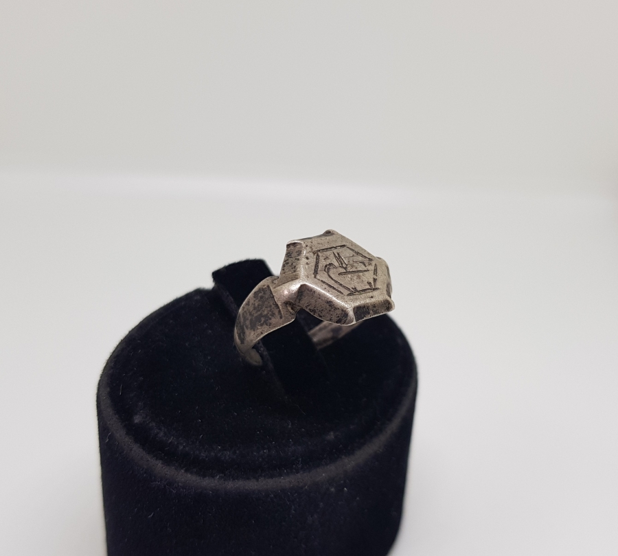 OSMANLI DÖNEMİ LALE FİGÜRLÜ GÜMÜŞ YÜZÜK