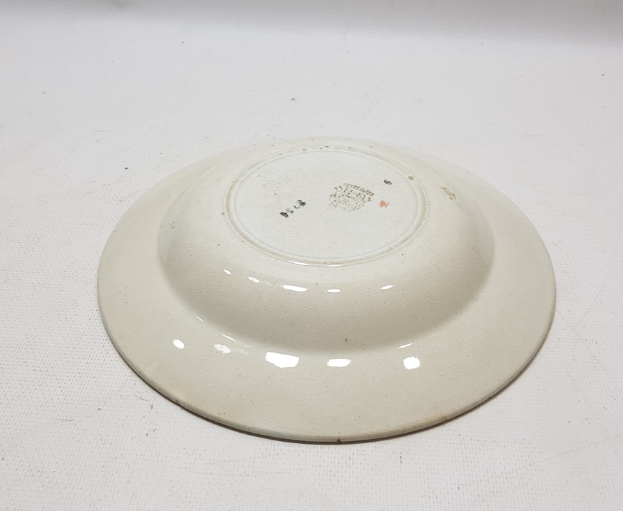 OSMANLI DÖNEMİ ALTI DAMGALI PORSELEN TABAK