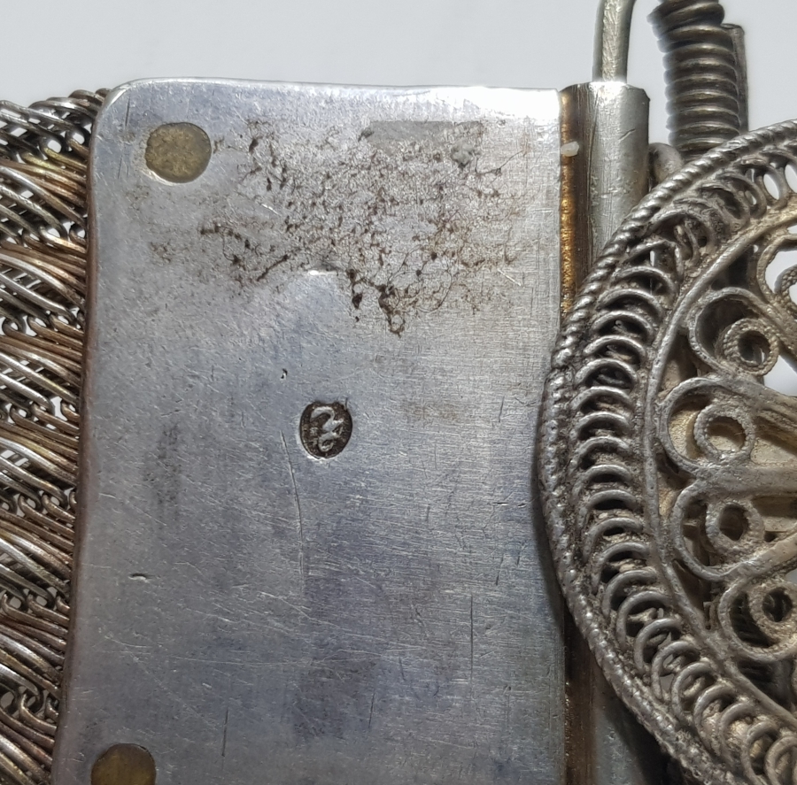 HER PARÇASI TUĞRALI VE DAMGALI TRABZON İŞİ HASIR ÖRME GELİN KEMERİ