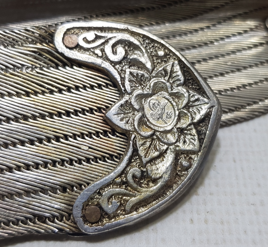 HER PARÇASI TUĞRALI VE DAMGALI TRABZON İŞİ HASIR ÖRME GELİN KEMERİ