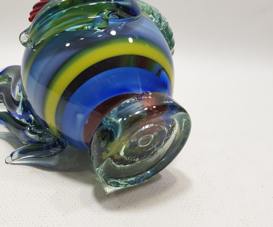 ANTİKA MURANO HOROZ FİGÜRÜ