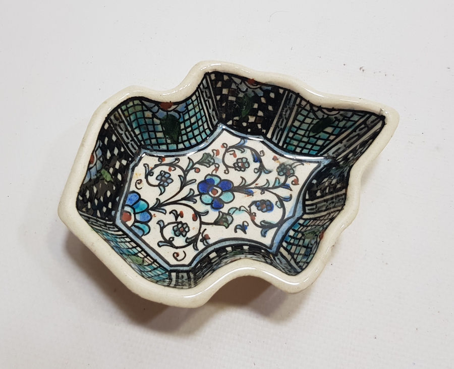 KÜTAHYA İŞİ EL BOYAMA ANTİKA KUBBE FORMLU İFTARİYELİK - HURMALIK