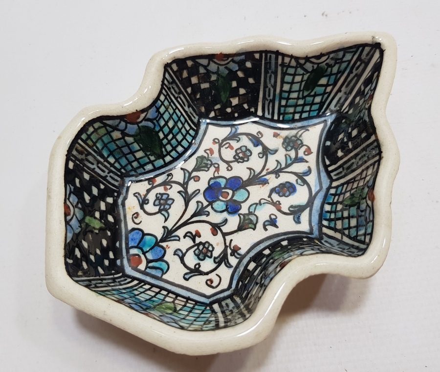 KÜTAHYA İŞİ EL BOYAMA ANTİKA KUBBE FORMLU İFTARİYELİK - HURMALIK