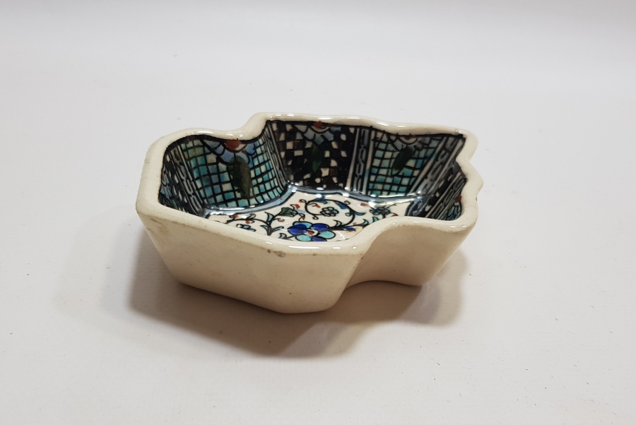 KÜTAHYA İŞİ EL BOYAMA ANTİKA KUBBE FORMLU İFTARİYELİK - HURMALIK