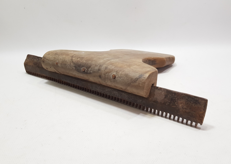 OSMANLI DÖNEMİ EL YAPIMI BÜYÜK BOY YÜN TARAĞI