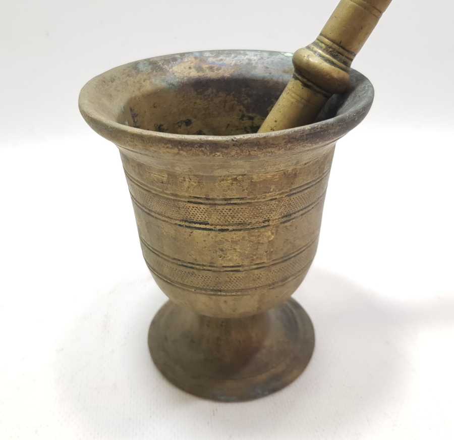 OSMANLI DÖNEMİ SÜLEYMANİYE İŞİ ORİJİNAL ELİYLE PİRİNÇ HAVAN