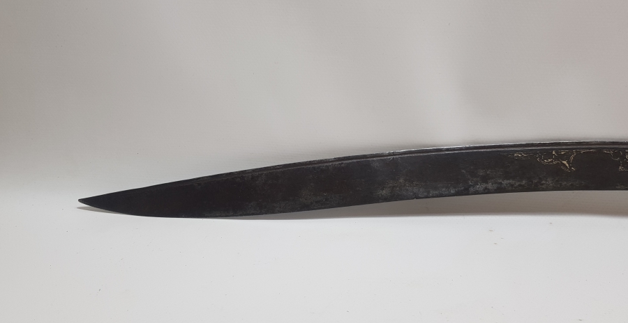 GÜMÜŞ ÇAKMA İŞÇİLİKLİ OSMANLI DÖNEMİ YENİÇERİ YATAĞANI