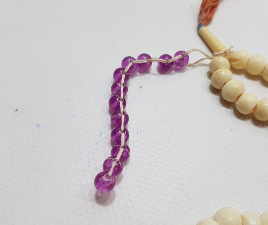 OSMANLI DÖNEMİ DEVE KEMİĞİNDEN MAMUL 99LUK NAMAZ TESPİHİ - ZİKİR TESPİHİ