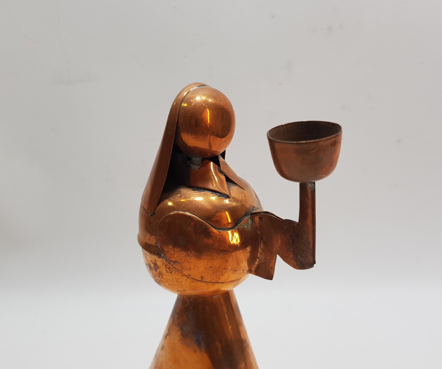 MERYEM ANA FORMUNDA YAPILMIŞ ANTİKA MUMLUK