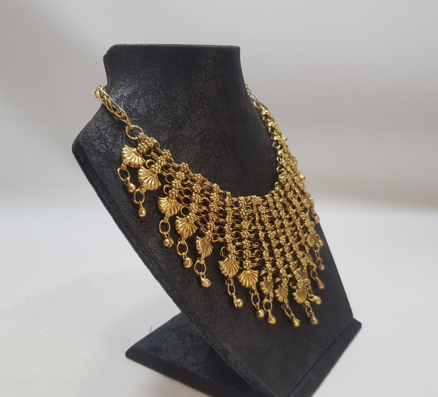 OSMANLI DÖNEMİ ALTIN VERMEYLİ BÜYÜK BOY GELİN DÖŞLÜĞÜ - GERDANLIK