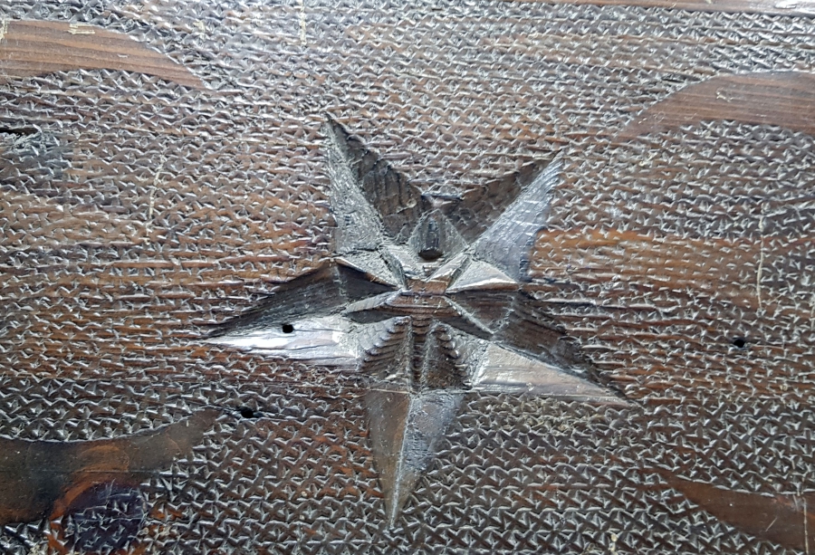 OSMANLI DÖNEMİ BALKAN İŞİ ÇİFT HİLALLİ NADİR AHŞAP KAPI ÜSTLÜĞÜ