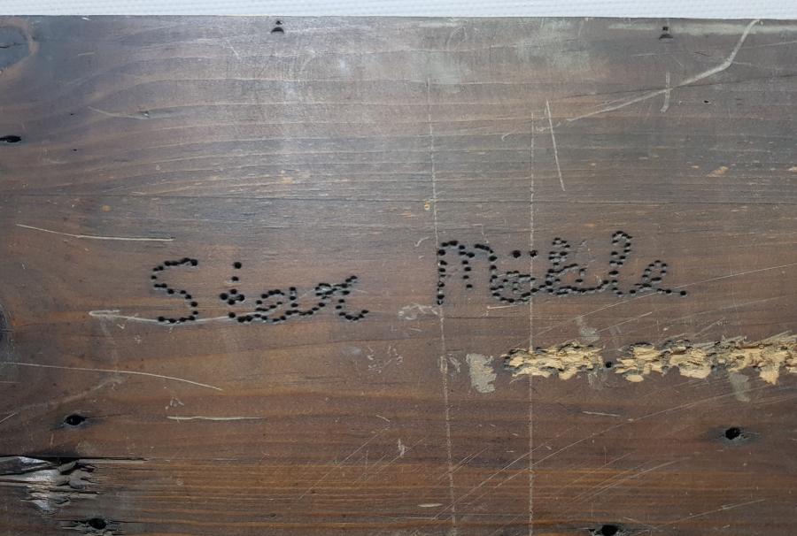 OSMANLI DÖNEMİ BALKAN İŞİ ÇİFT HİLALLİ NADİR AHŞAP KAPI ÜSTLÜĞÜ