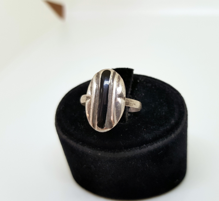 OLTU TAŞLI ÖZEL YAPIM ANTİKA GÜMÜŞ YÜZÜK