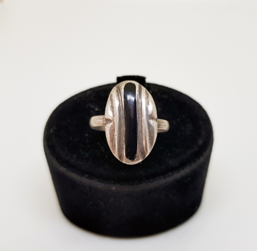 OLTU TAŞLI ÖZEL YAPIM ANTİKA GÜMÜŞ YÜZÜK