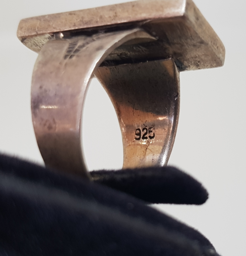 TURKUAZ TAŞLI ÖZEL YAPIM GÜMÜŞ YÜZÜK