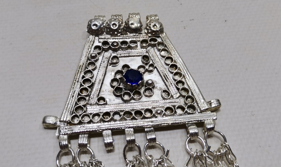 TÜRKMEN İŞİ BÜYÜK BOY ANTİKA FES SÜSÜ