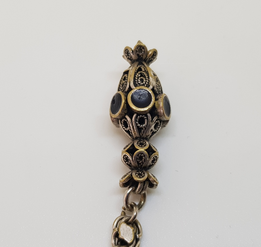 EL YAPIMI ANTİKA TESPİH PÜSKÜLÜ