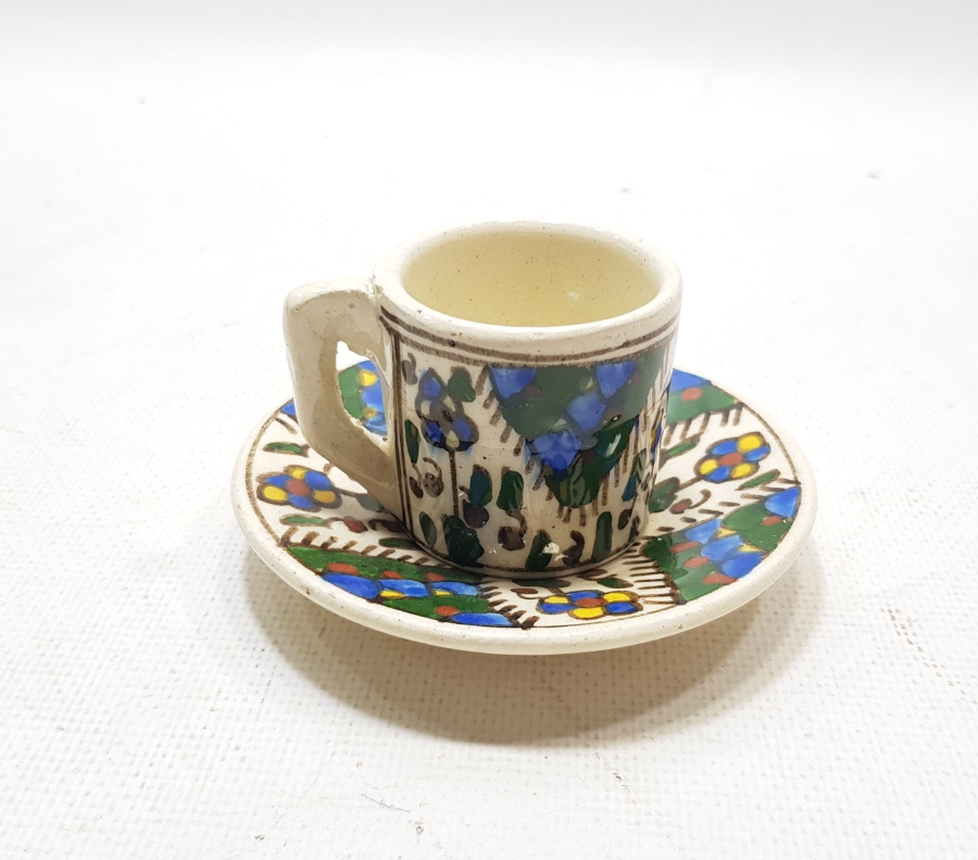 OSMANLI DÖNEMİ KÜTAHYA İŞİ KAHVE FİNCANI