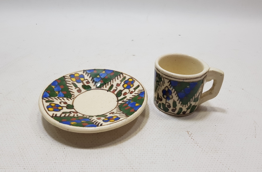 OSMANLI DÖNEMİ KÜTAHYA İŞİ KAHVE FİNCANI