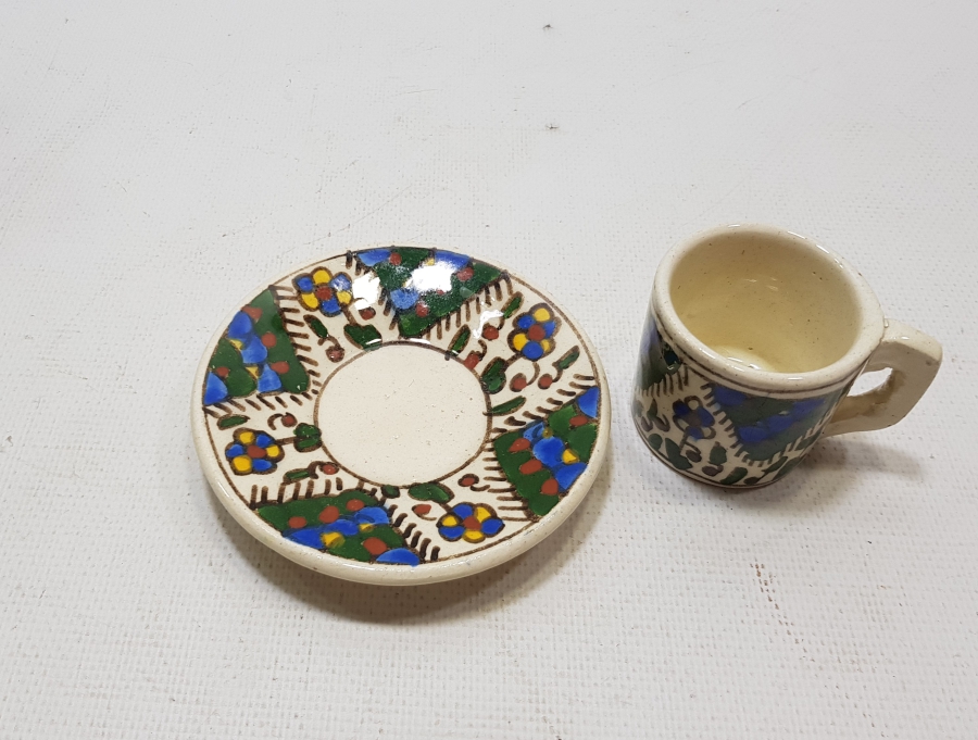 OSMANLI DÖNEMİ KÜTAHYA İŞİ KAHVE FİNCANI