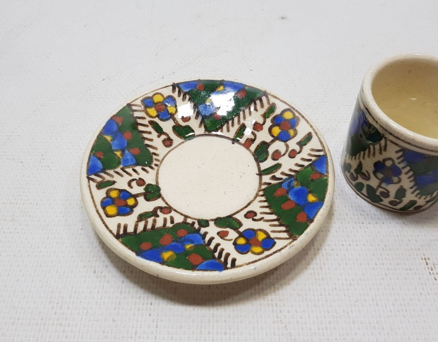 OSMANLI DÖNEMİ KÜTAHYA İŞİ KAHVE FİNCANI