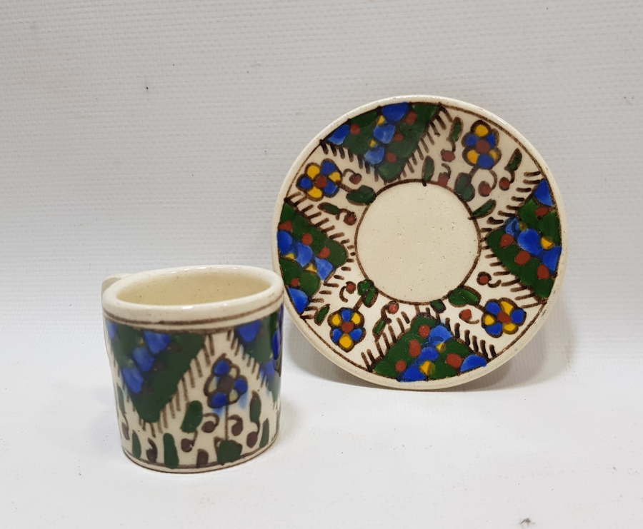 OSMANLI DÖNEMİ KÜTAHYA İŞİ KAHVE FİNCANI