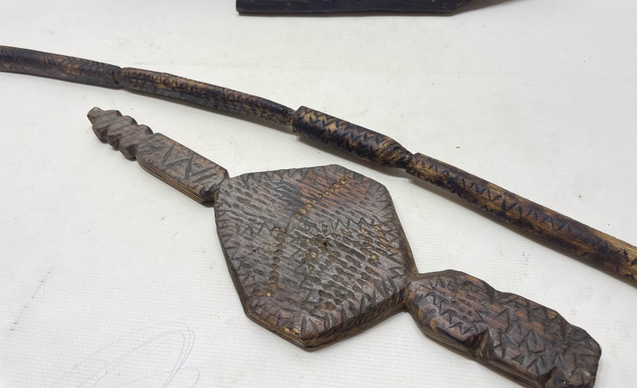 OSMANLI DÖNEMİ AHŞAPTAN MAMUL DOKUMA ALETLERİ LOTU