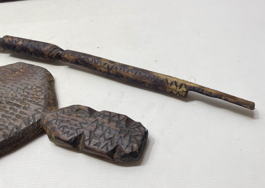 OSMANLI DÖNEMİ AHŞAPTAN MAMUL DOKUMA ALETLERİ LOTU