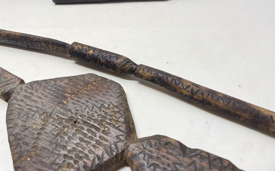 OSMANLI DÖNEMİ AHŞAPTAN MAMUL DOKUMA ALETLERİ LOTU