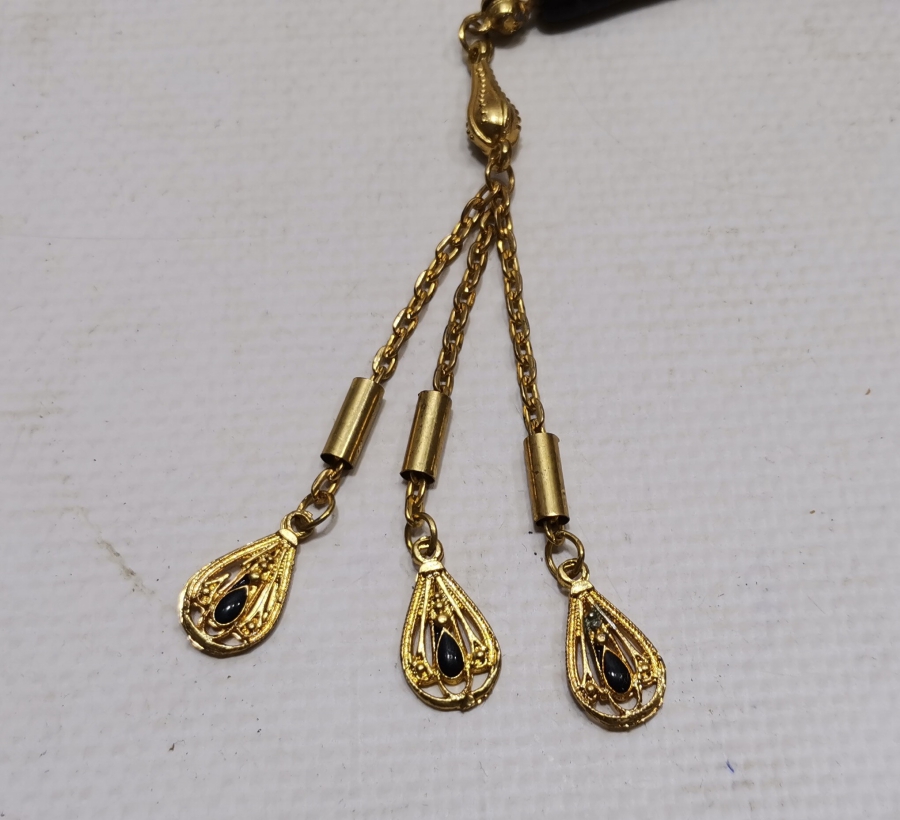 ALTIN KAPLAMA PÜSKÜLLÜ OSMANLI DÖNEMİ BEYKOZ NAMAZ TESPİHİ