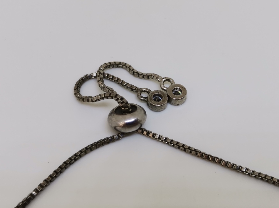 ÜZERİ NAZAR BONCUKLU ÖZEL YAPIM GÜMÜŞ BİLEKLİK